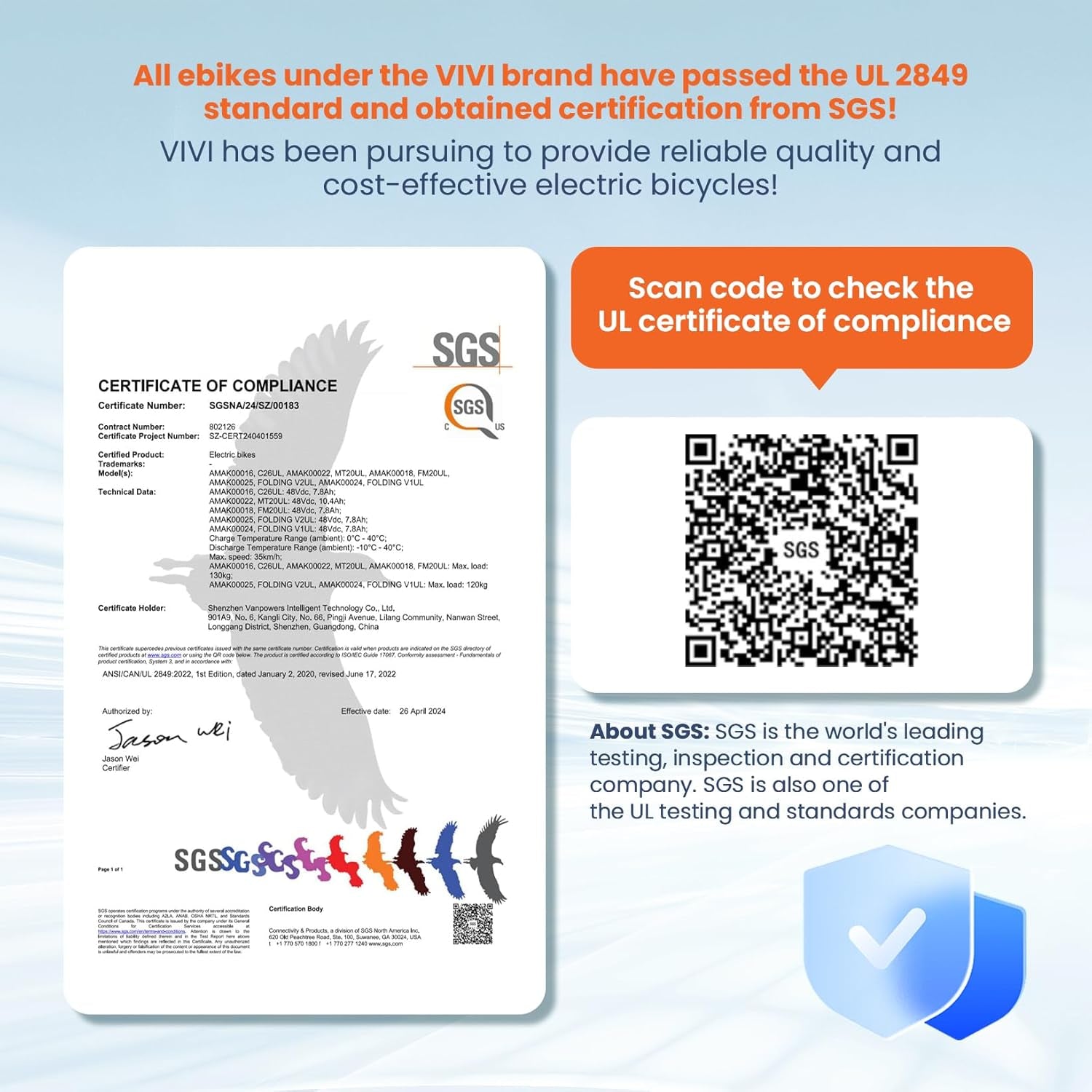 Gopina Electric Bike, 16" X 3.0 Fat Tire Electric Bike, Peak 500W Step Thru Electric Bicycle, 48V Removable Battery, up to 40 Miles, LCD Display, 20Mph, 7 Speed, SGS Certified to UL2849