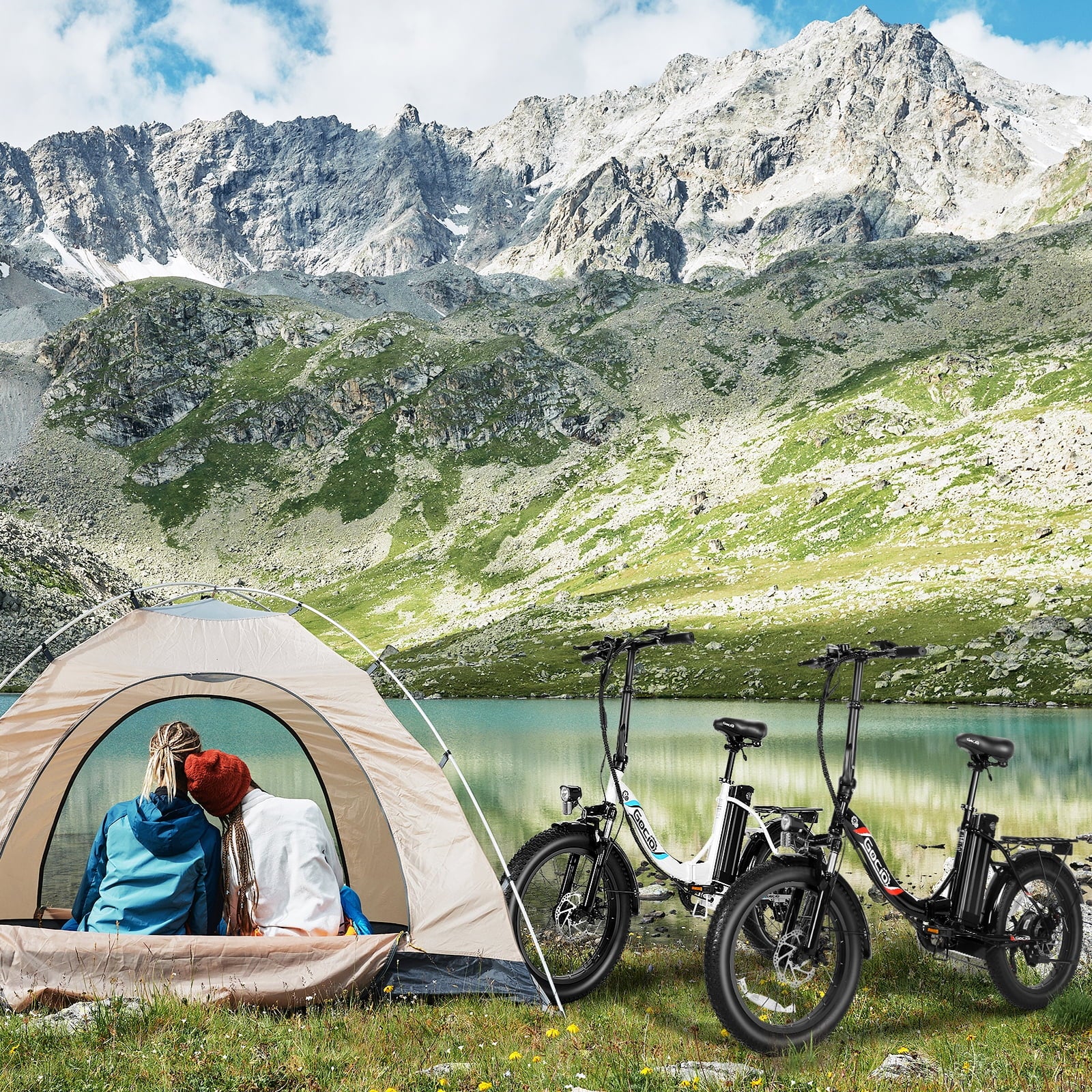 20" Foldable Fat Tire Electric Bike for Adults, 750W Peak Motor Electric Bicycle, 48V 10.4Ah (500Wh) Removable Battery, 19.8 MPH, 7-Speed Gears, Commuting Ebike, UL2849 Certified